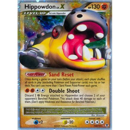 Hippowdon Lv.X 107/111 - Rising Rivals Holofoil