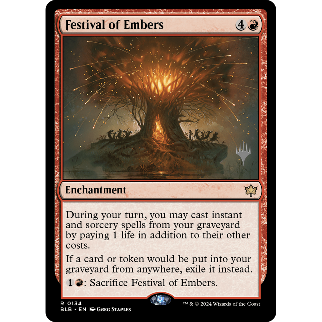 Festival of Embers (PPBLB-134P) - Bloomburrow Promos Foil