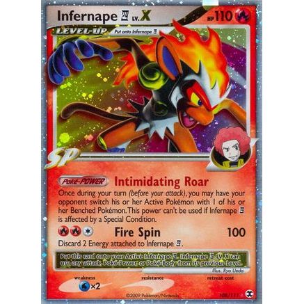 Infernape E4 Lv.X 108/111 - Rising Rivals Holofoil