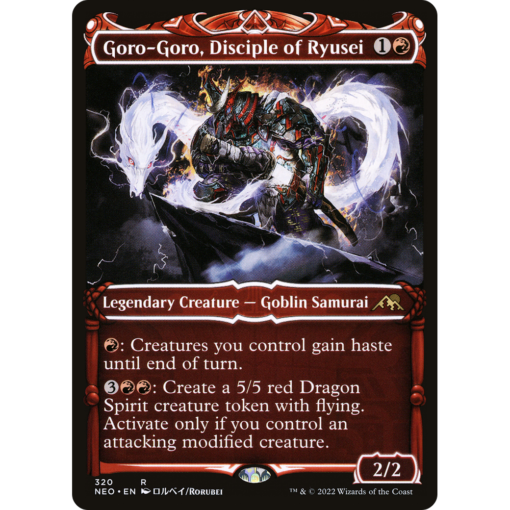 Goro-Goro, Disciple of Ryusei (NEO-320) - Kamigawa: Neon Dynasty: (Showcase) Foil