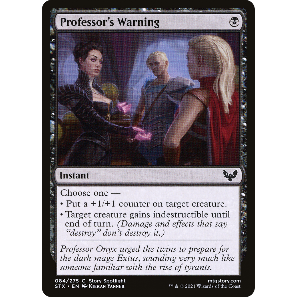 Professor's Warning (STX-084) - Strixhaven: School of Mages
