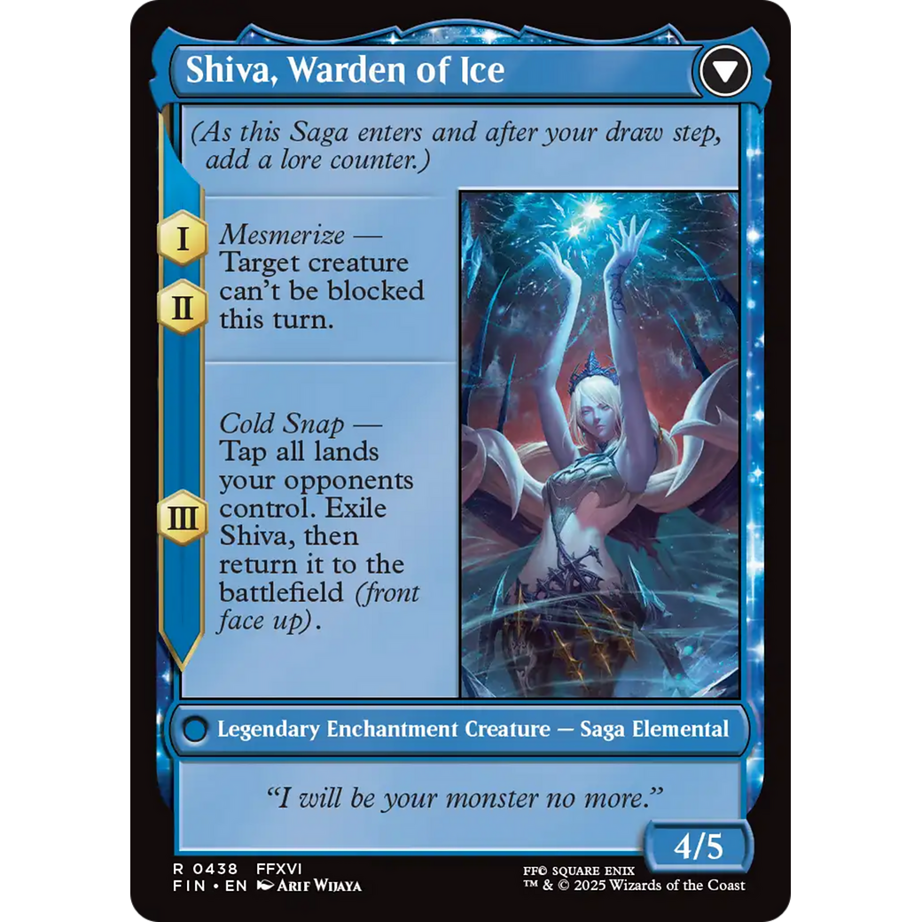 Jill, Shiva's Dominant (Extended Art) (FIN-438) - FINAL FANTASY: (enchantment, Extended Art)