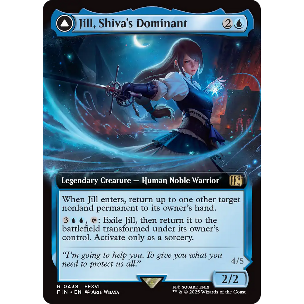 Jill, Shiva's Dominant (Extended Art) (FIN-438) - FINAL FANTASY: (enchantment, Extended Art)