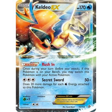 Keldeo EX 45/113 - Legendary Treasures Holofoil
