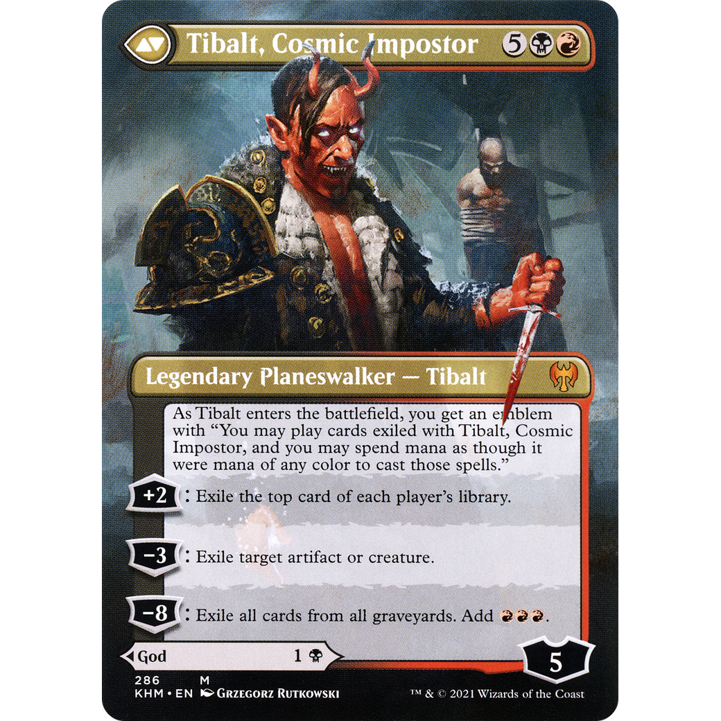 Valki, God of Lies (Borderless) (KHM-286) - Kaldheim (Borderless) Foil