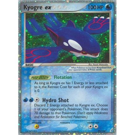 Kyogre ex 95/100 - Crystal Guardians Holofoil