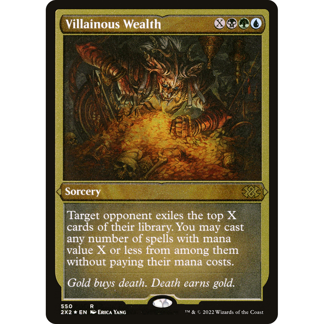 Villainous Wealth (Foil Etched) (2X2-550) - Double Masters 2022 Foil