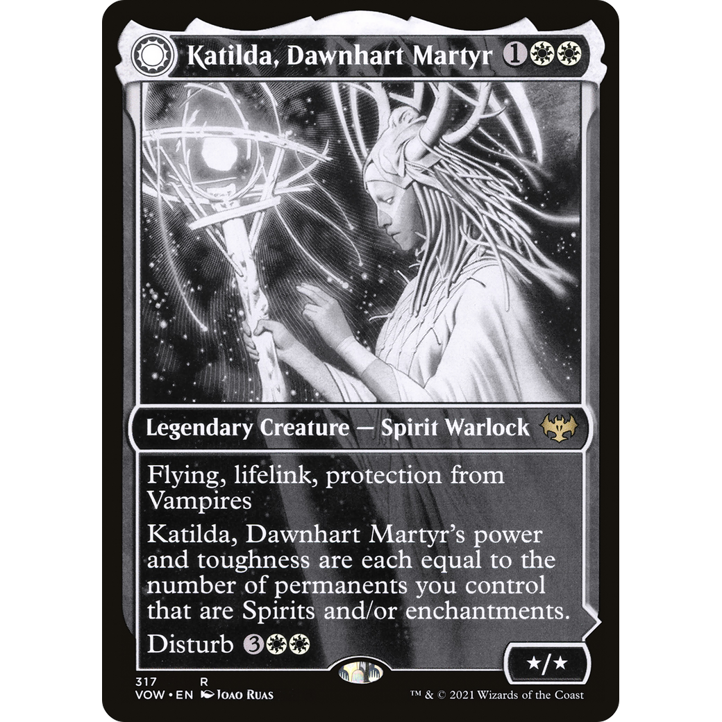 Katilda, Dawnhart Martyr (Showcase) (VOW-317) - Innistrad: Crimson Vow: (Showcase, Double Faced Transform)