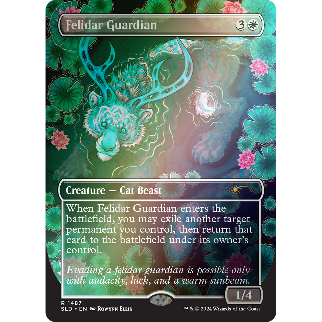 Felidar Guardian (Rainbow Foil) (SLD-1487) - Secret Lair Drop (Borderless) Foil