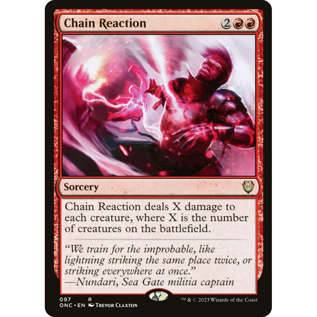 Chain Reaction (ONC-097) - Phyrexia: All Will Be One Commander