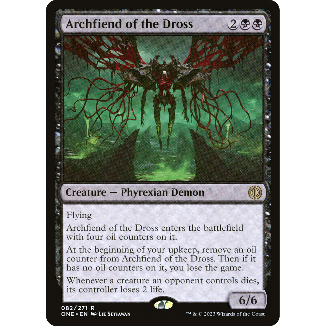 Archfiend of the Dross (ONE-082) - Phyrexia: All Will Be One Foil