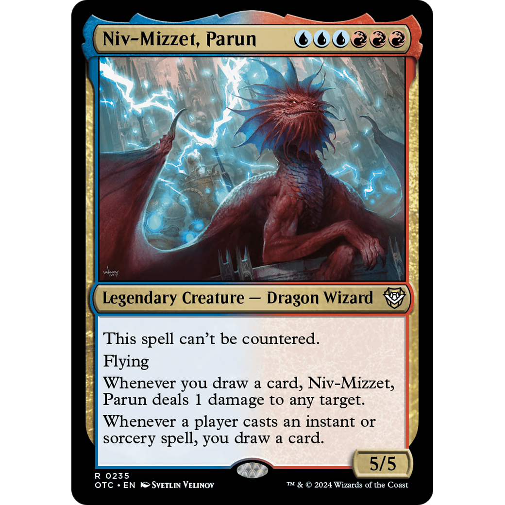 Niv-Mizzet, Parun (OTC-235) - Outlaws of Thunder Junction Commander