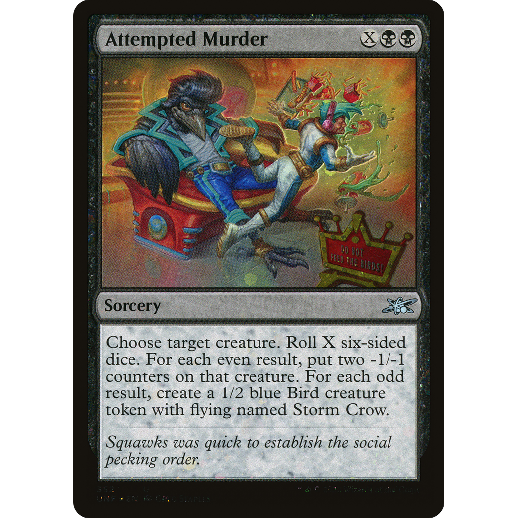 Attempted Murder (Galaxy Foil) (UNF-352) - Unfinity Foil