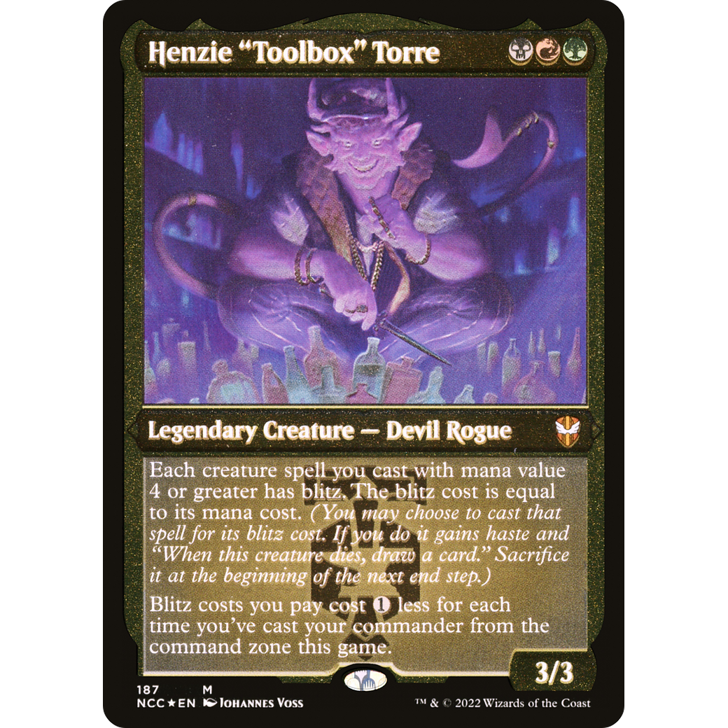 Henzie "Toolbox" Torre (NCC-187) - New Capenna Commander Etched Foil