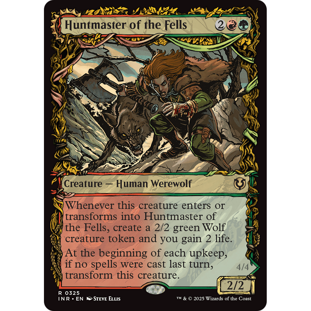 Huntmaster of the Fells // Ravager of the Fells (INR-325) - Innistrad Remastered: (Showcase) Foil