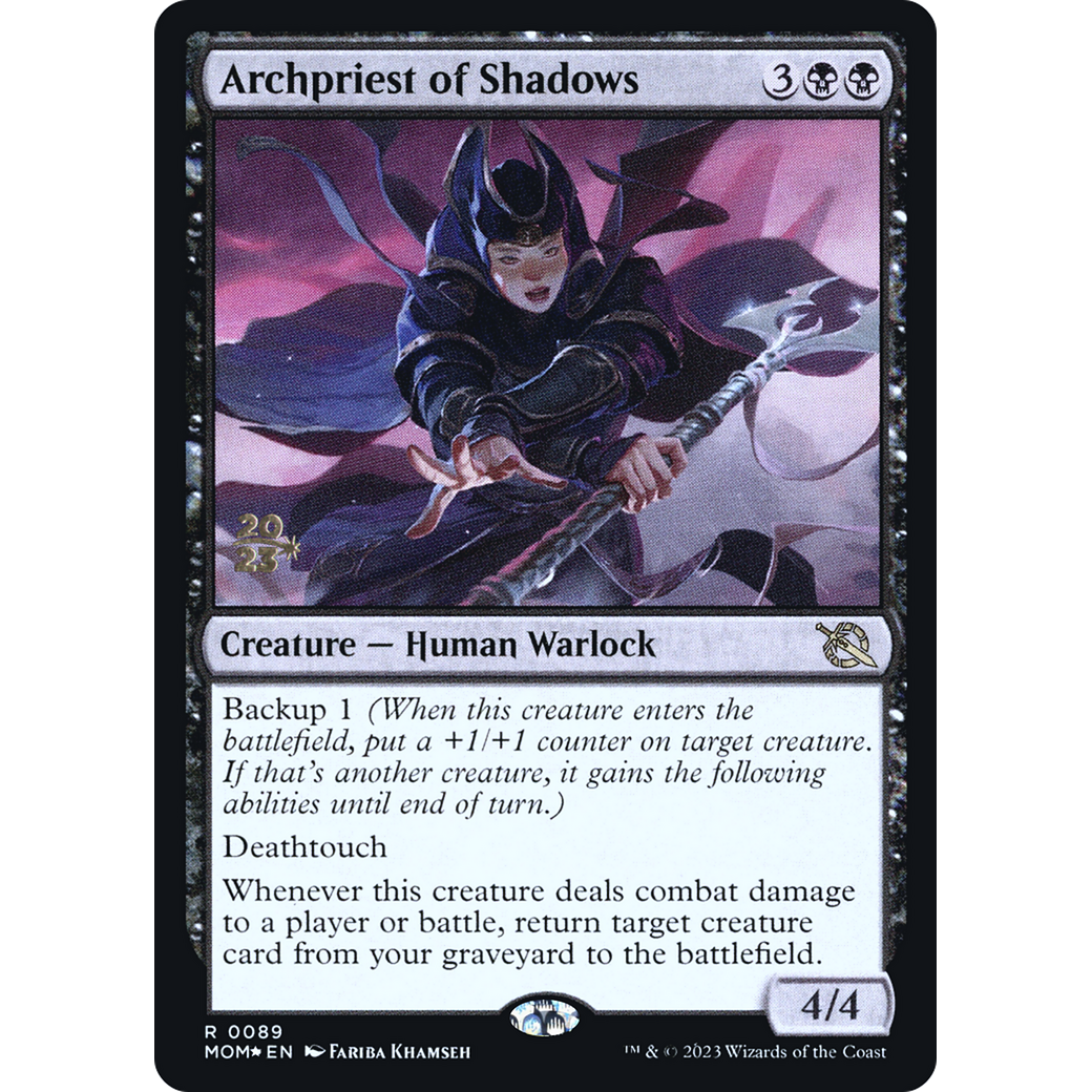 Archpriest of Shadows (PRE-89S) - March of the Machine Promos Foil