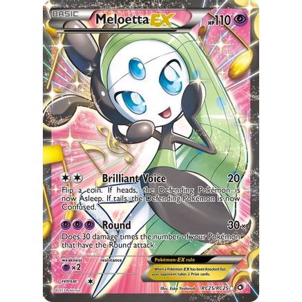 Meloetta EX (Full Art) RC25/113 - Legendary Treasures Radiant Collection Holofoil