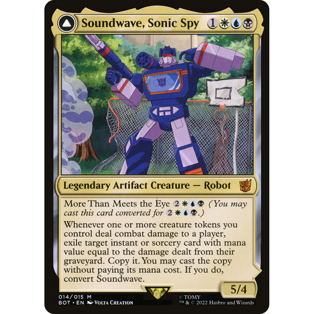 Soundwave, Sonic Spy (BOT-014) - Transformers: (convertdfc) Foil