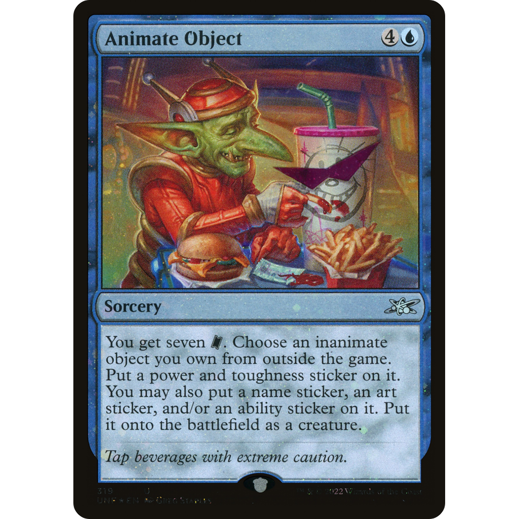 Animate Object (Galaxy Foil) (UNF-319) - Unfinity Foil