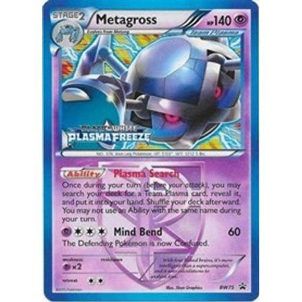 Metagross - BW75 (Team Plasma) (Prerelease) BW75/101 - Black and White Promos Holofoil
