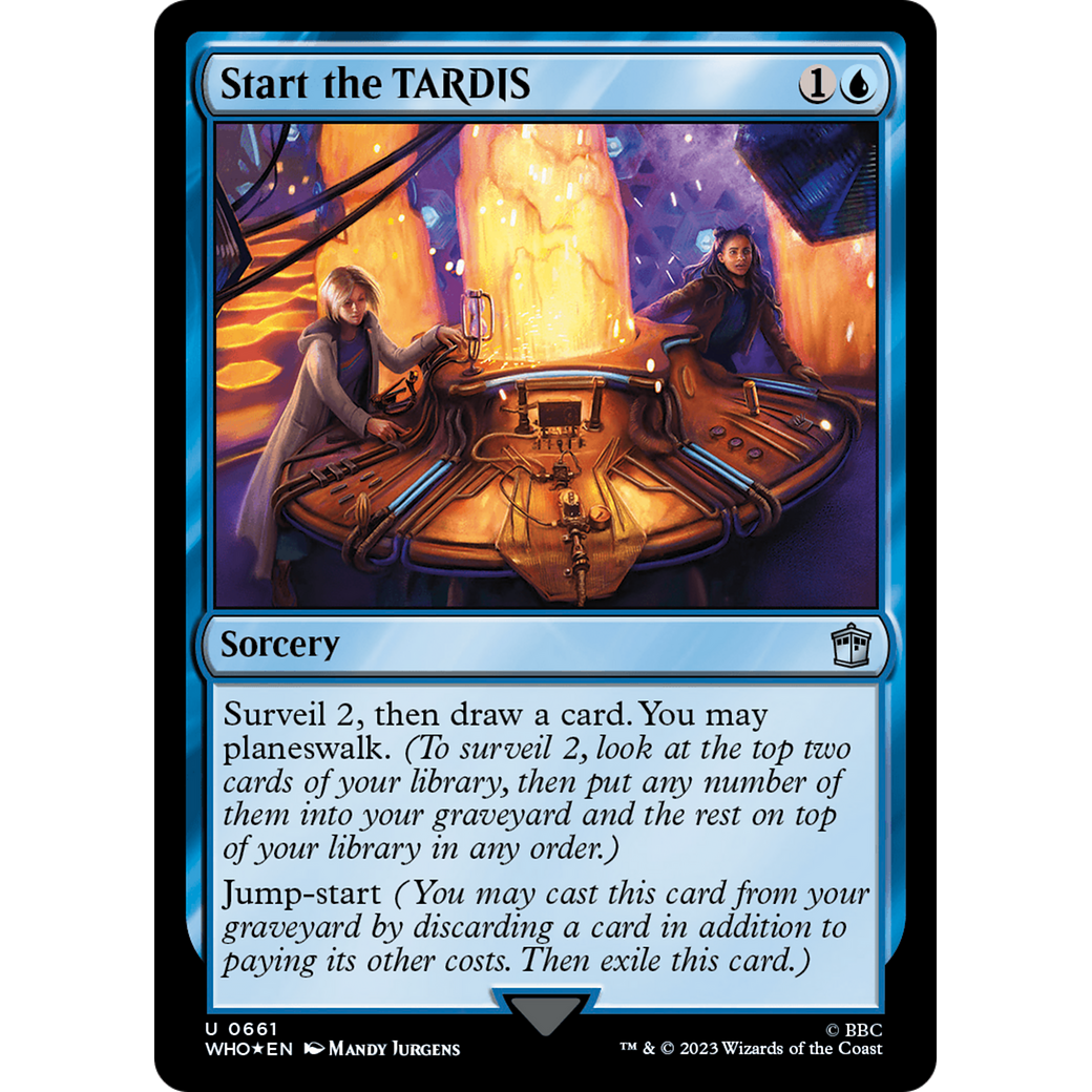 Start the TARDIS (Surge Foil) (WHO-661) - Doctor Who Foil