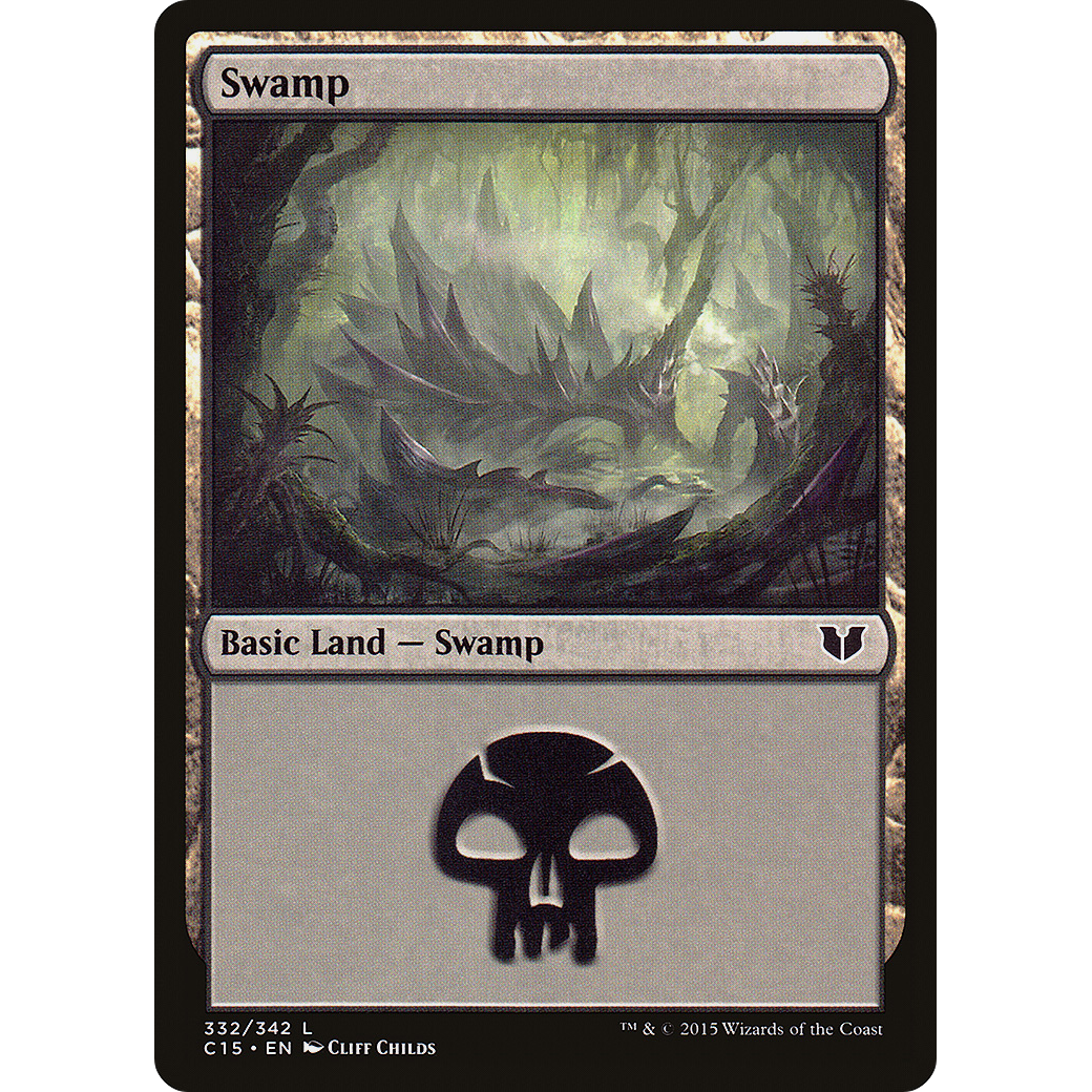 Swamp (332) (C15-332) - Commander 2015