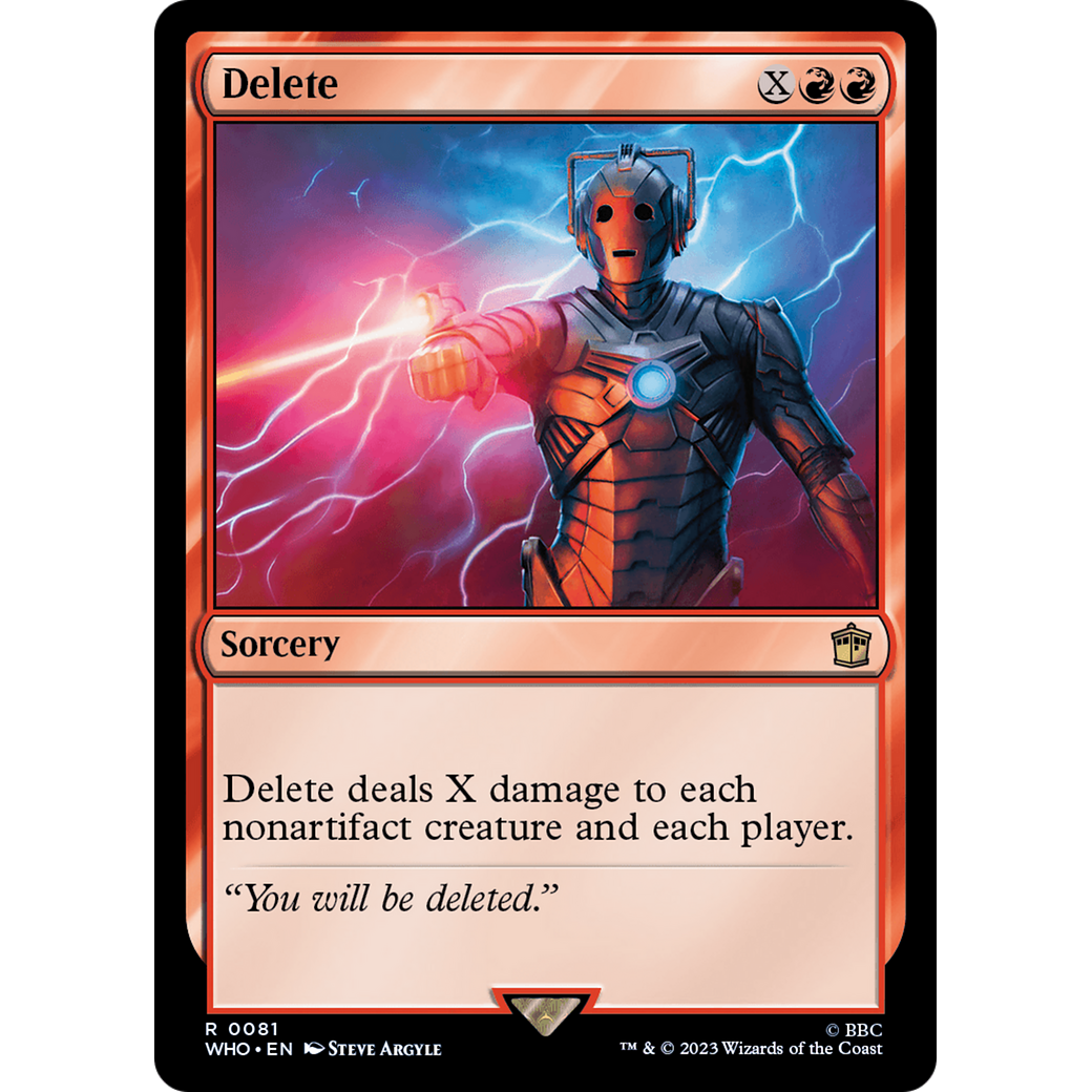 Delete (WHO-081) - Doctor Who Foil