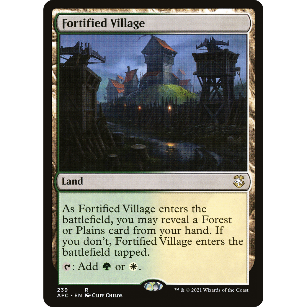 Fortified Village (AFC-239) - Forgotten Realms Commander
