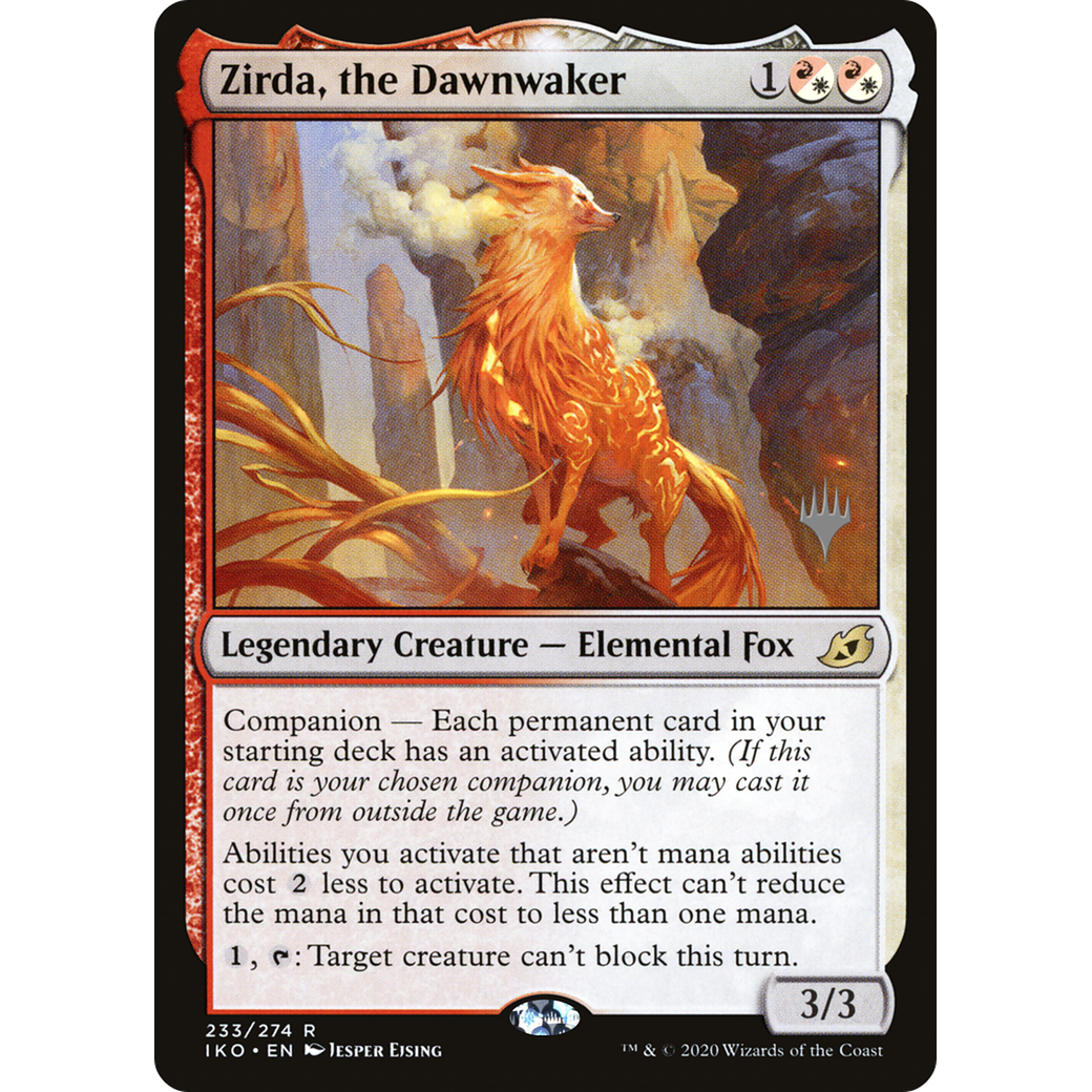 Zirda, the Dawnwaker (PPIKO-233) - Ikoria: Lair of Behemoths Promos: (companion) Foil