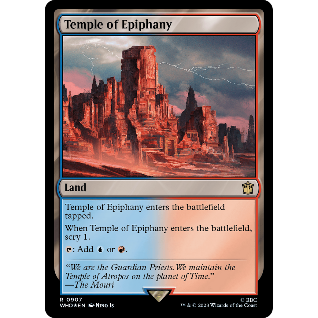 Temple of Epiphany (Surge Foil) (WHO-907) - Doctor Who Foil