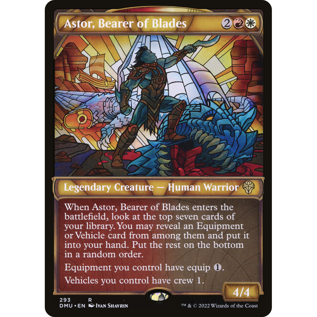 Astor, Bearer of Blades (Showcase) (DMU-293) - Dominaria United: (Showcase) Foil