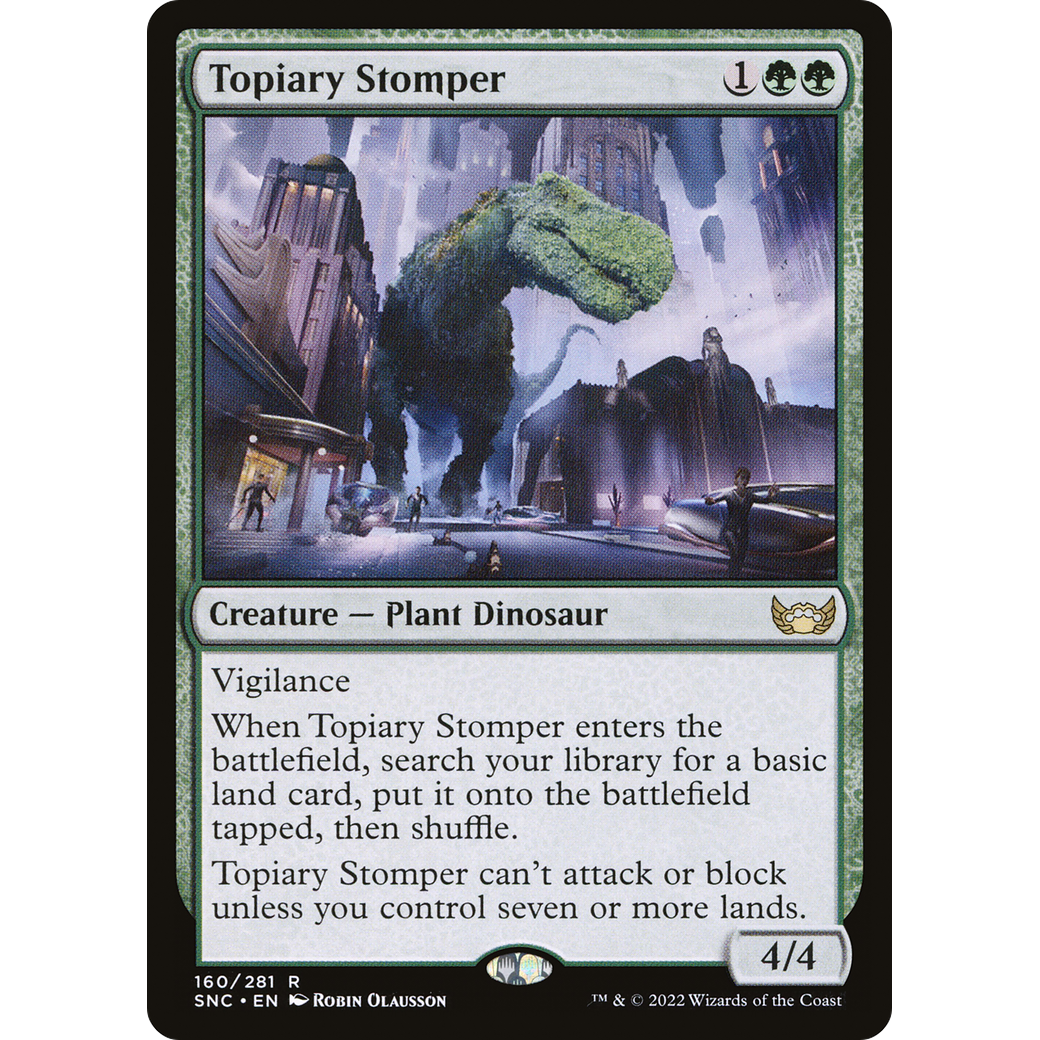 Topiary Stomper (SNC-160) - Streets of New Capenna Foil