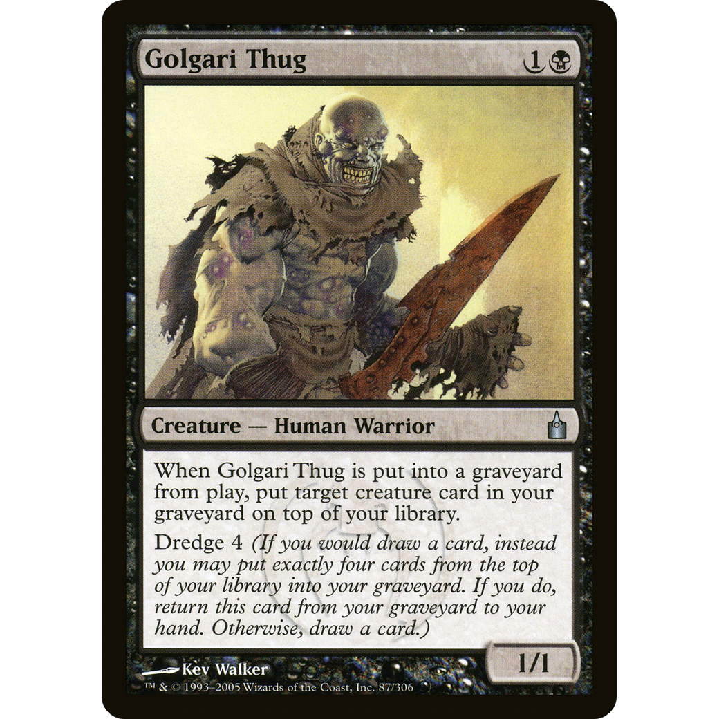 Golgari Thug (RAV-087) - Ravnica: City of Guilds Foil