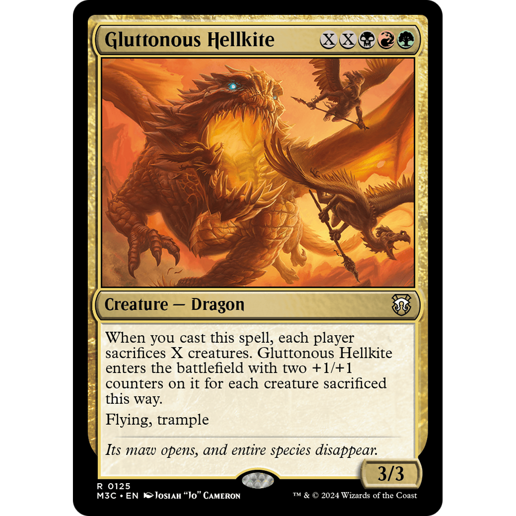 Gluttonous Hellkite (M3C-125) - Modern Horizons 3 Commander