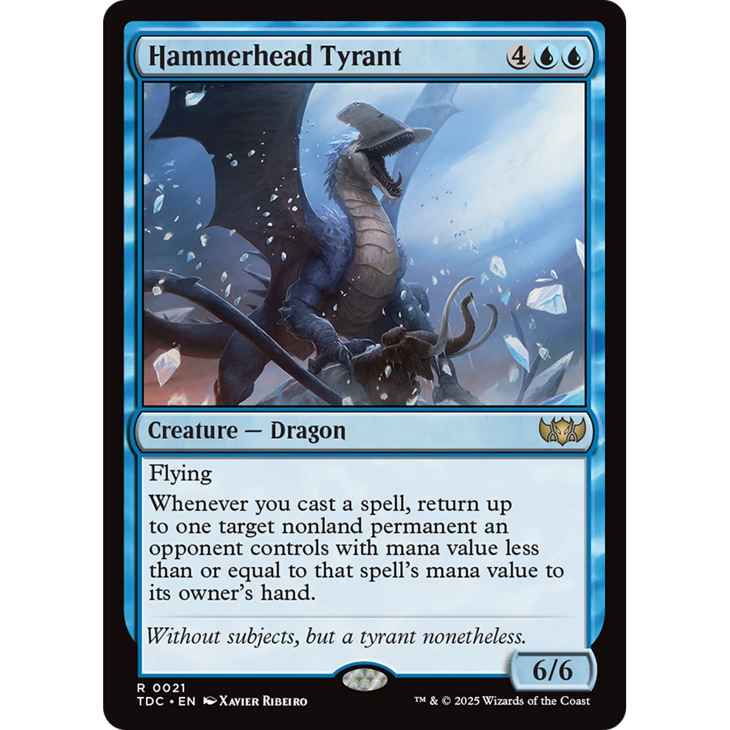 Hammerhead Tyrant (TDC-021) - Commander: Tarkir: Dragonstorm