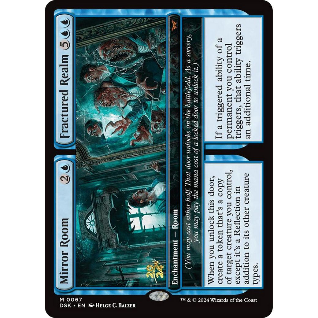 Mirror Room // Fractured Realm (PRE-67S) - Duskmourn: House of Horror Promos Foil