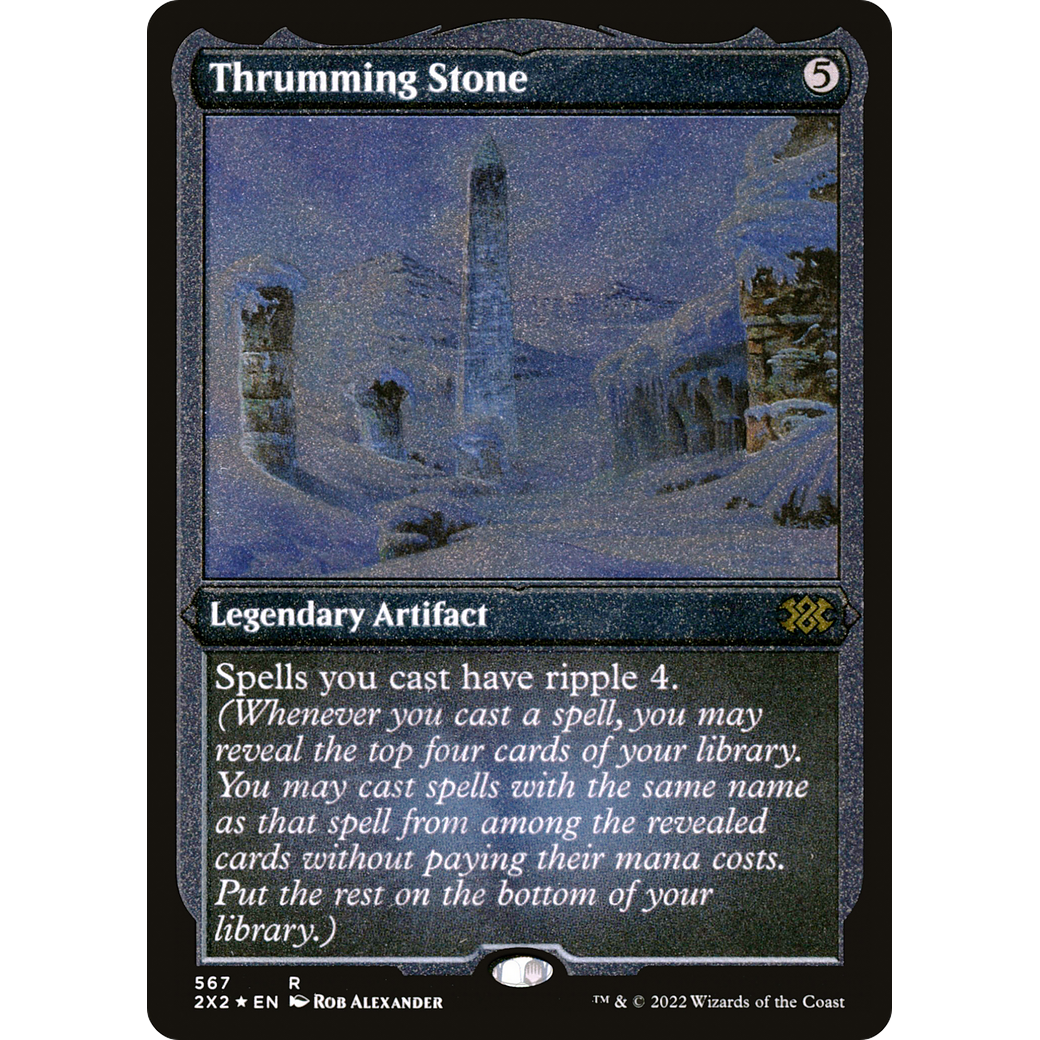 Thrumming Stone (Foil Etched) (2X2-567) - Double Masters 2022 Foil