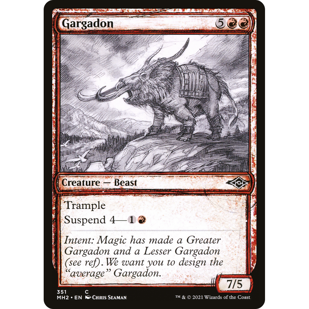 Gargadon (Showcase) (MH2-351) - Modern Horizons 2: (Showcase) Foil