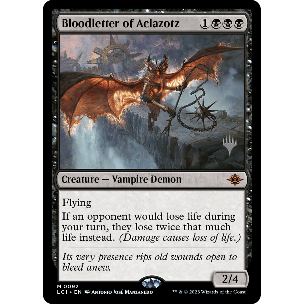 Bloodletter of Aclazotz (PPLCI-92P) - The Lost Caverns of Ixalan Promos Foil