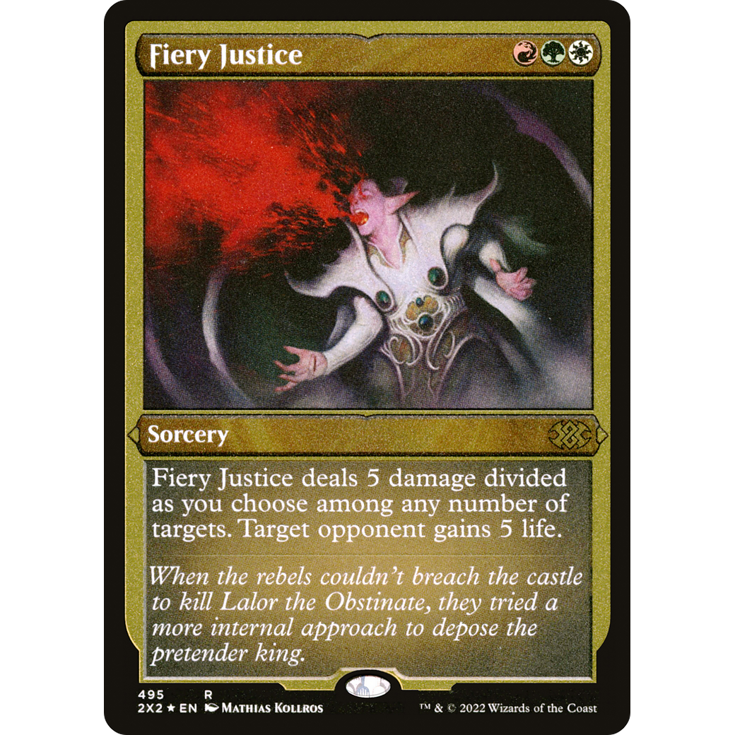 Fiery Justice (Foil Etched) (2X2-495) - Double Masters 2022 Foil