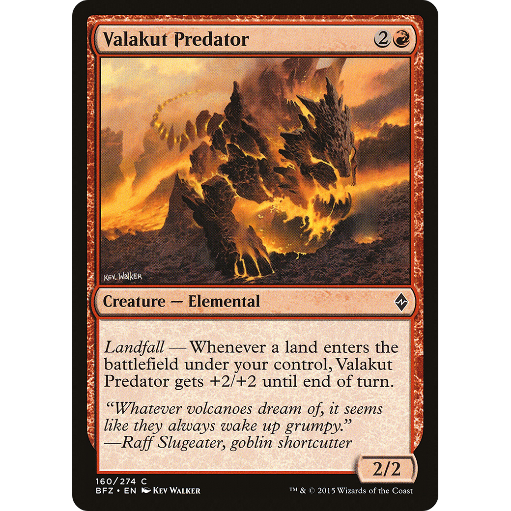 Valakut Predator (BFZ-160) - Battle for Zendikar Foil