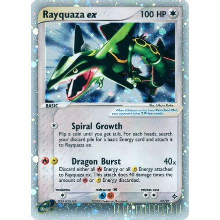 Rayquaza ex 97/97 - Dragon Holofoil