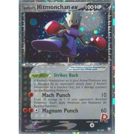 Rocket's Hitmonchan ex 98/109 - Team Rocket Returns Holofoil