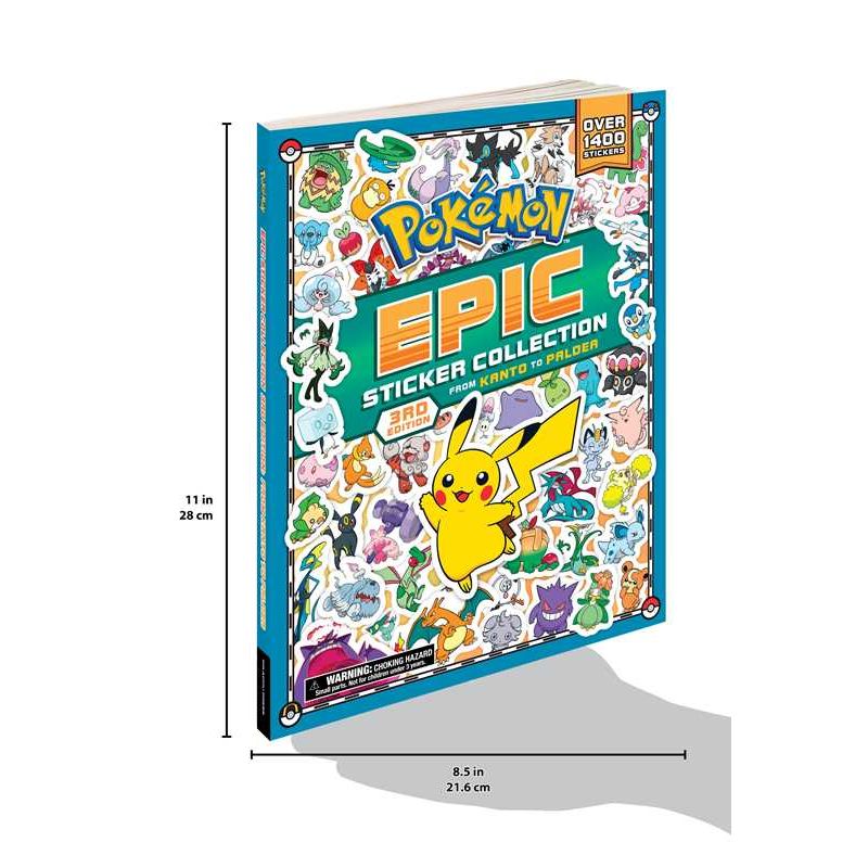 Pokémon Epic Sticker Collection 3rd Edition: From Kanto to Paldea by Pikachu Press: Paperback; 252 pages / English