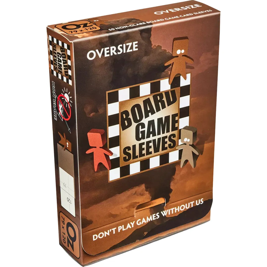 Oversize Clear 50ct Non-Glare Board Game Sleeves