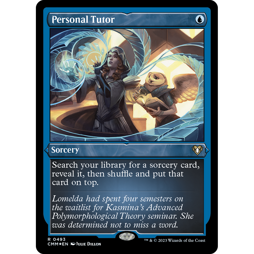 Personal Tutor (CMM-493) - Commander Masters Etched Foil