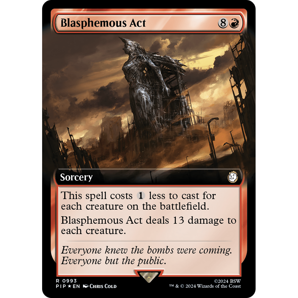 Blasphemous Act (PIP-993) - Fallout: (Extended Art) Foil