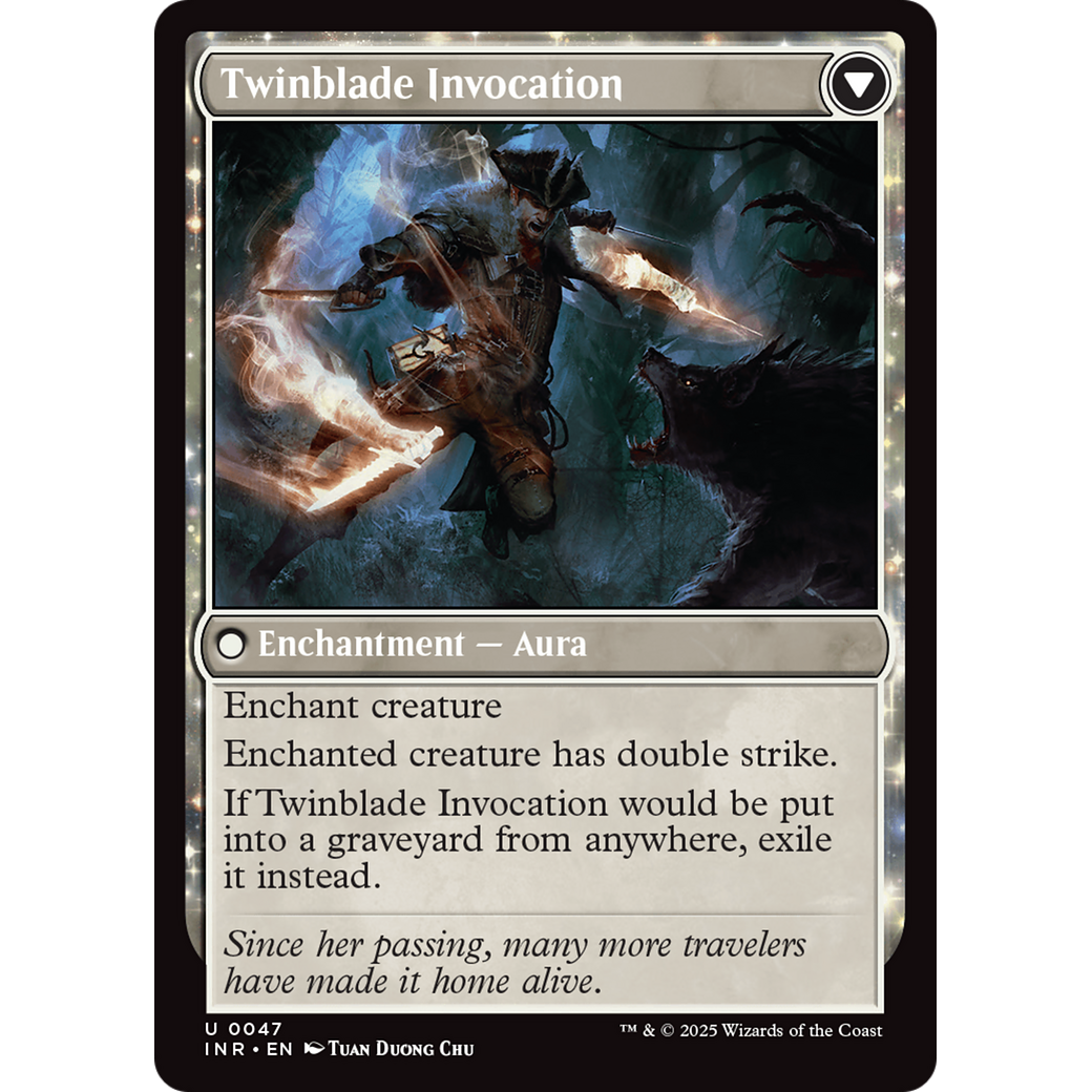Twinblade Geist // Twinblade Invocation (INR-047) - Innistrad Remastered: (enchantment) Foil