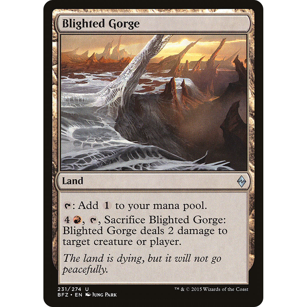 Blighted Gorge (BFZ-231) - Battle for Zendikar