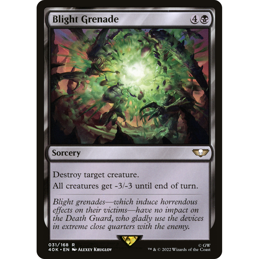 Blight Grenade (40K-031) - Warhammer 40,000 Commander